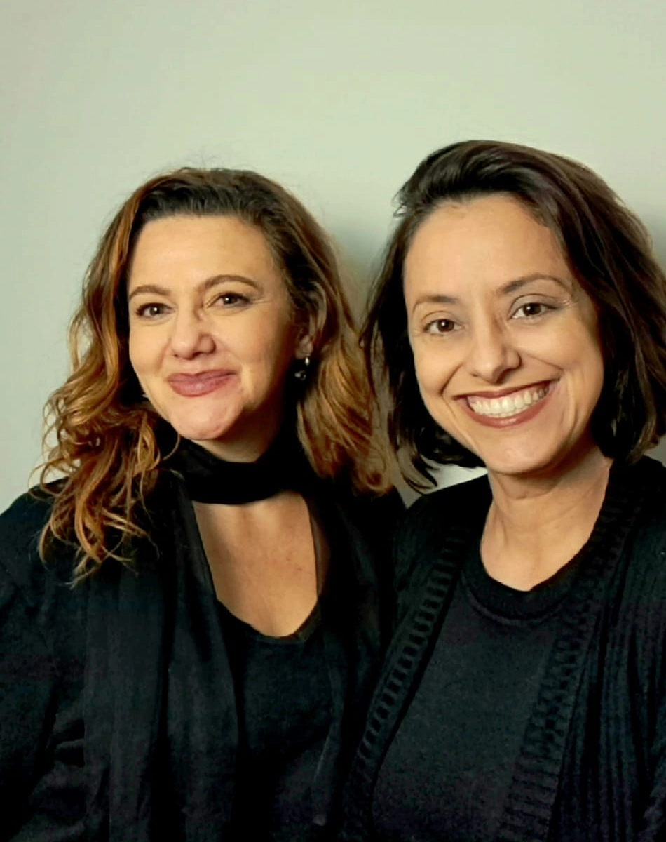 Selfie de Carla Sparano e Vânia Santiago.