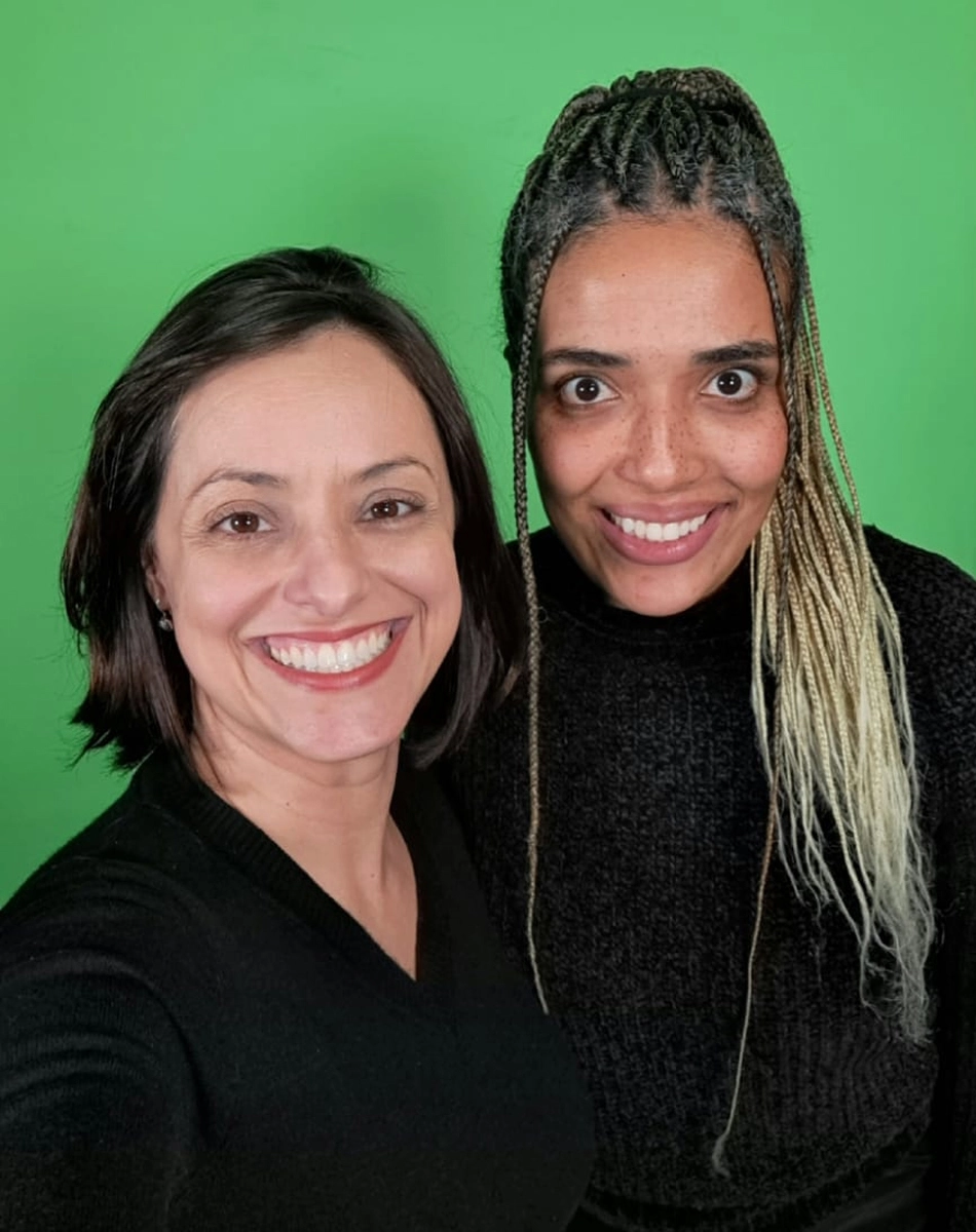 Selfie de Karina Oliveira e Vânia Santiago